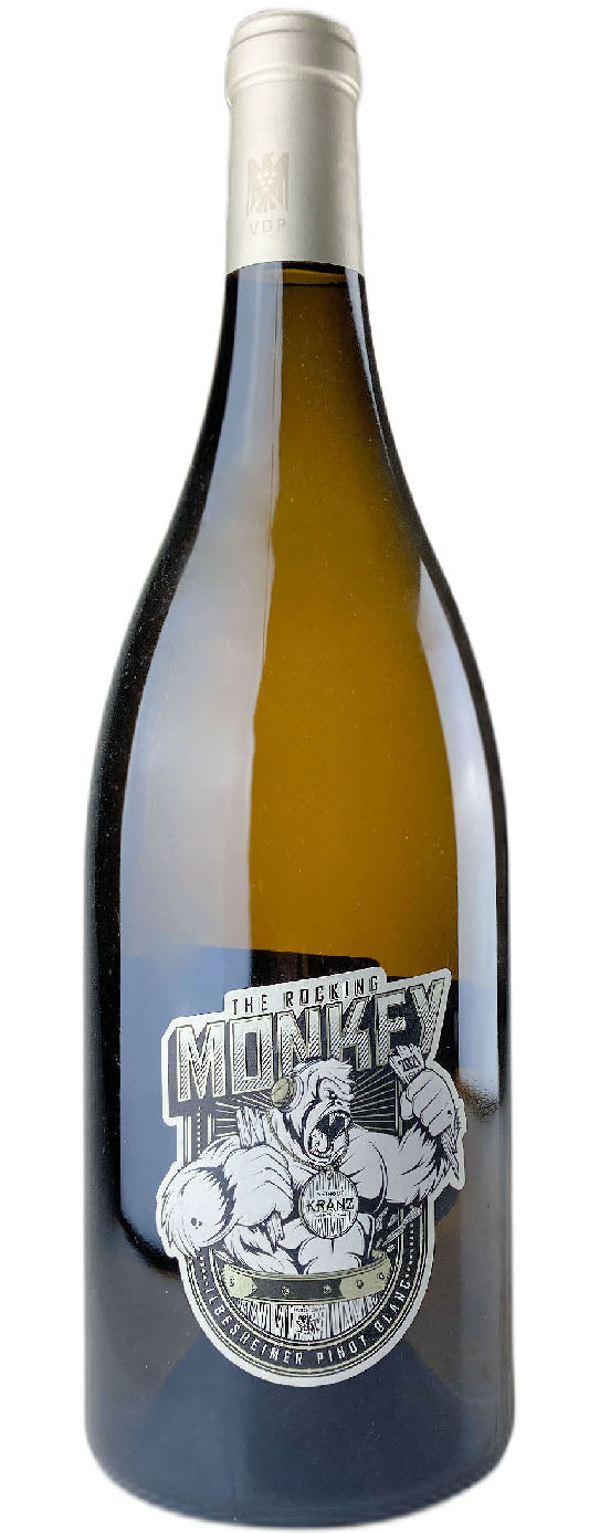 W107086_MY - 2022 The Rocking Monkey Ilbesheimer Pinot Blanc trocken BASF Exklusiv (12 Bottles)